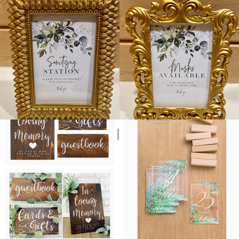 All brand new, never used wedding items